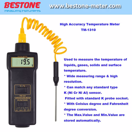 디지털 온도계, 온도계 테스터 액체, 가스, 고체