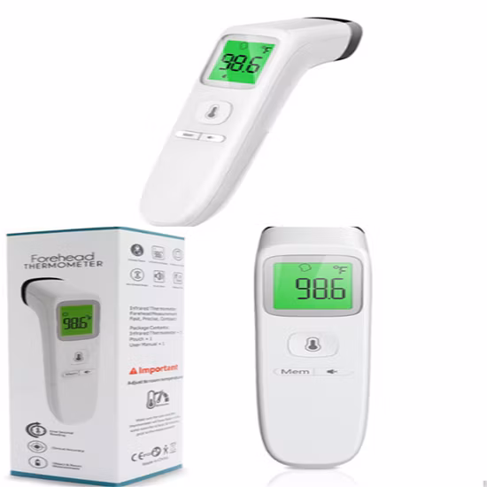아기용 비접촉 적외선 디지털 이마 온도계